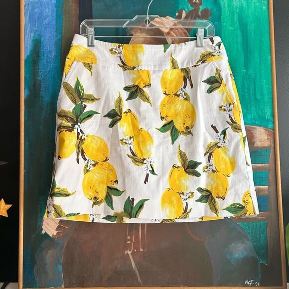 Lemon Print Women's Skort - Picture 1 of 16